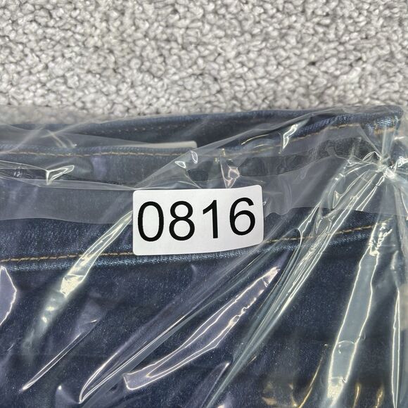 Gap Jeans Women’s 27 Blue 70’s Flare High Rise Dark Wash Slim Fit Raw Hem - Picture 9 of 9